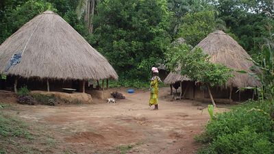 Hütte in Sierra Leone